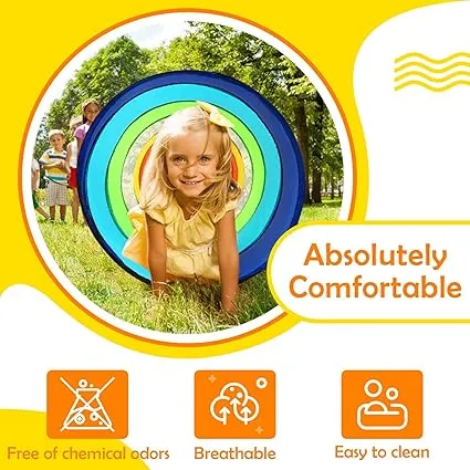 Children’s Indoor Outdoor Colourful Pop-Up Play Tunnel | Den | Garden Play Equipment