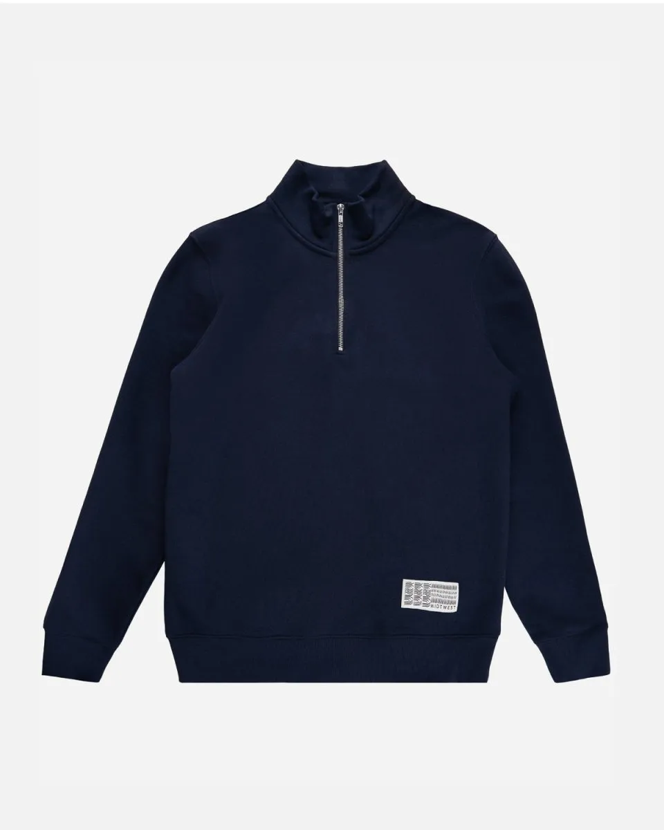 Cloudy Half Zip - Navy