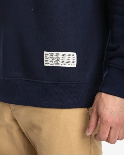 Cloudy Half Zip - Navy