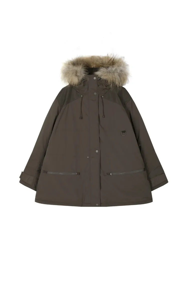 Coat / (Extreme Cold Weather) JNBY Water-Repellent A-Line Down Coat
