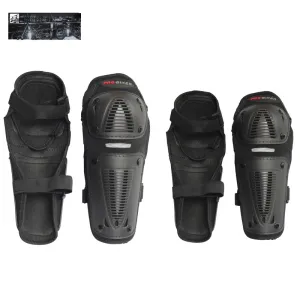 Competition MTB Black Knee Guards Shin Pads   Elbow Guards