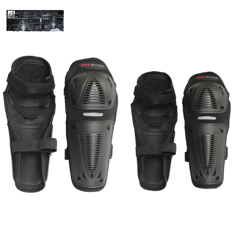 Competition MTB Black Knee Guards Shin Pads   Elbow Guards