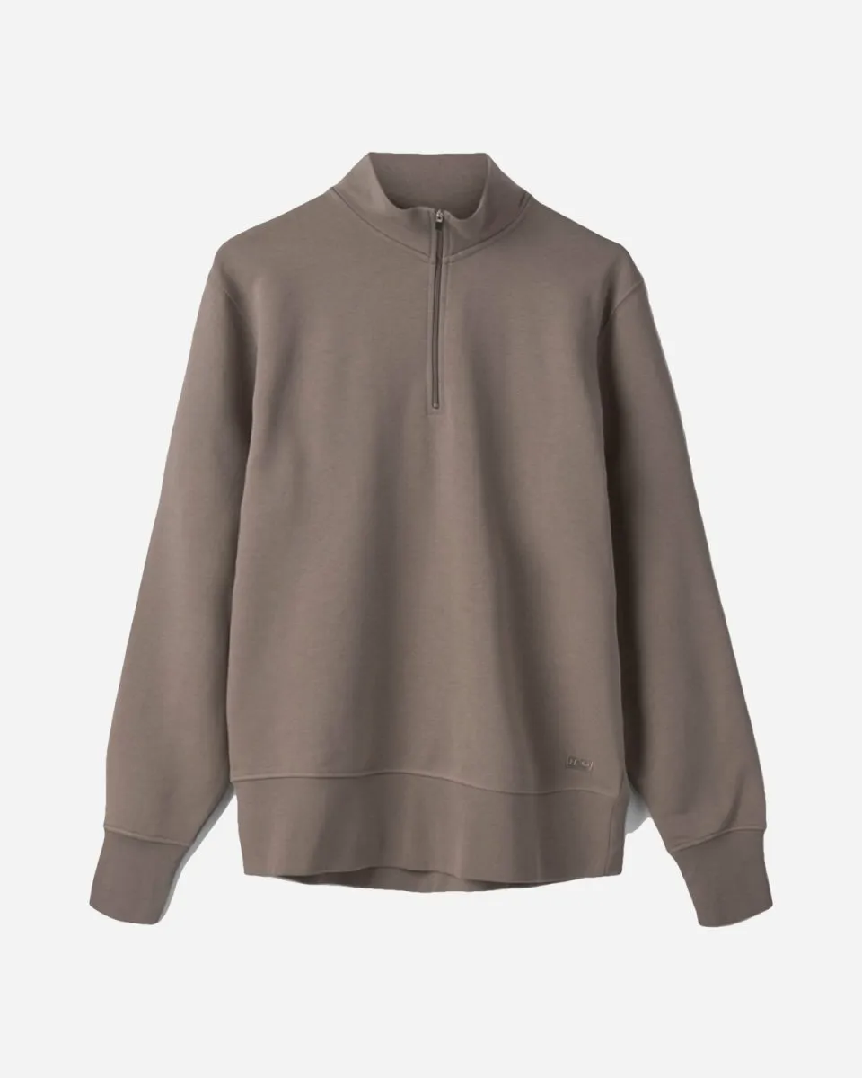 Couch Sweat Half Zip - Walnut