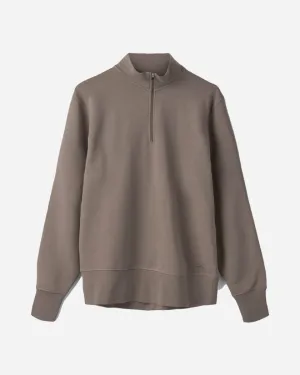 Couch Sweat Half Zip - Walnut
