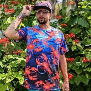 Covered in Lobsters V2 Tipper Art T-shirt