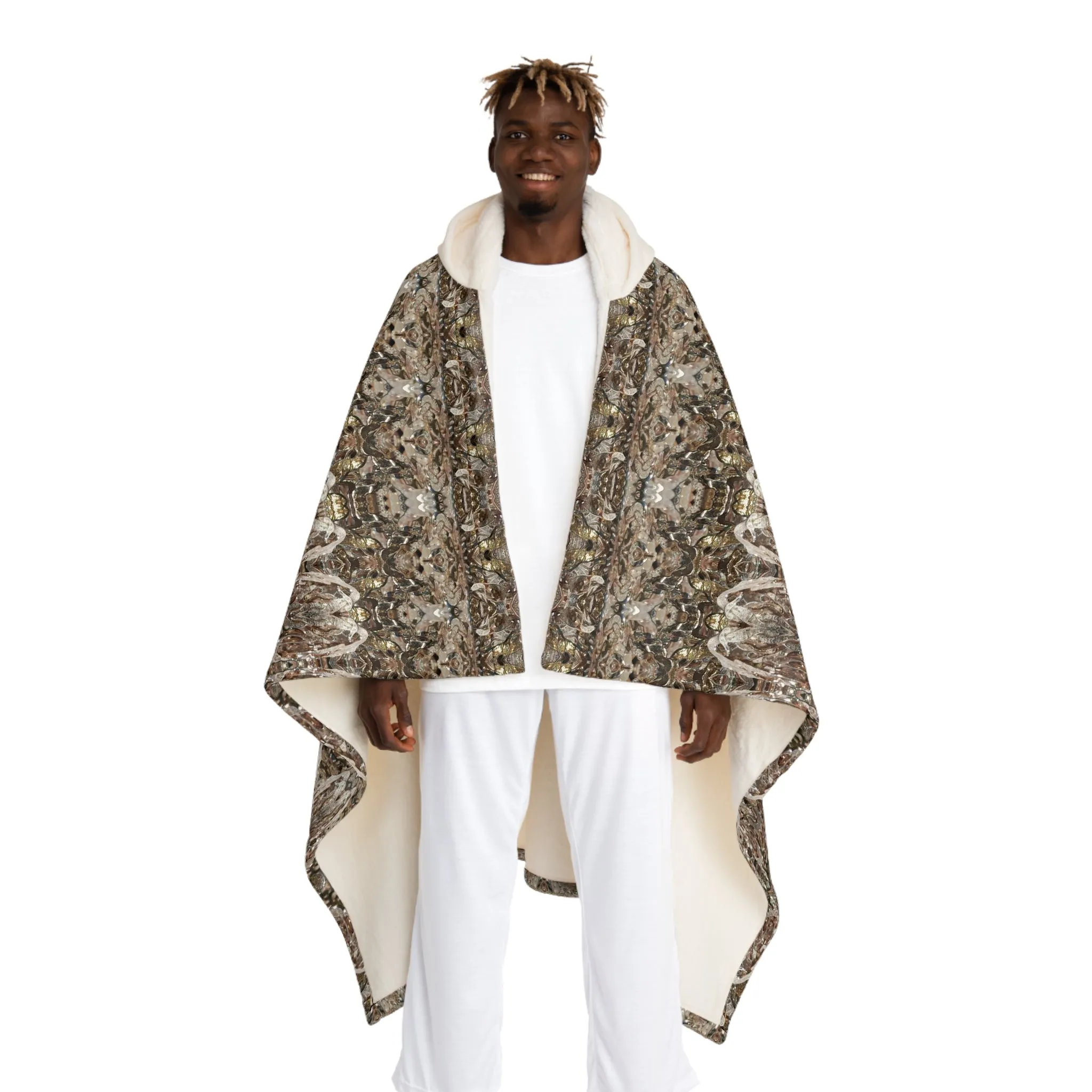 Cream Hooded Sherpa Fleece Blanket (Samhain Dream Thaw 3 of 15 Tres ex Quindecim) RJSTHw2023 RJS