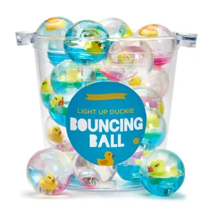 Cupcakes & Cartwheels Duckie Light Up Glitter Bouncing Ball