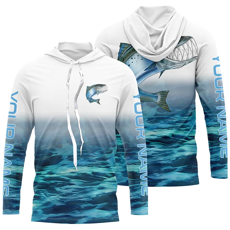 Custom Chinook King Salmon Tournament Long Sleeve Fishing Shirts, Salmon Performance Fishing Jerseys IPHW4795