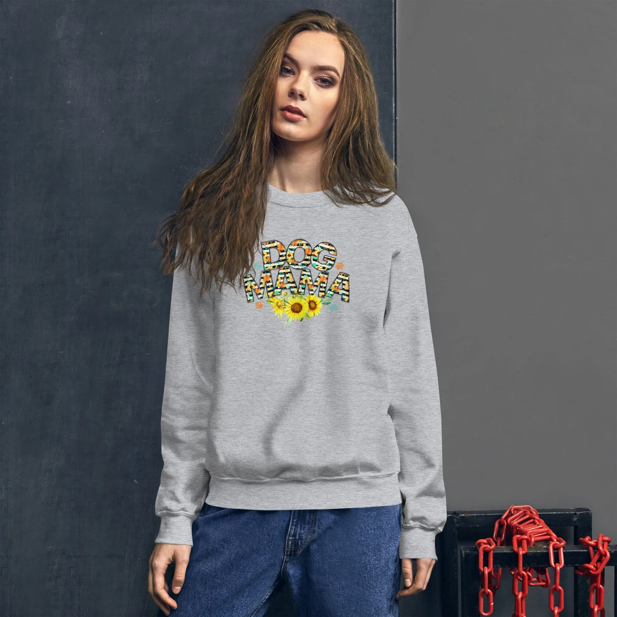 Dog Mama Sunflower Sweatshirt