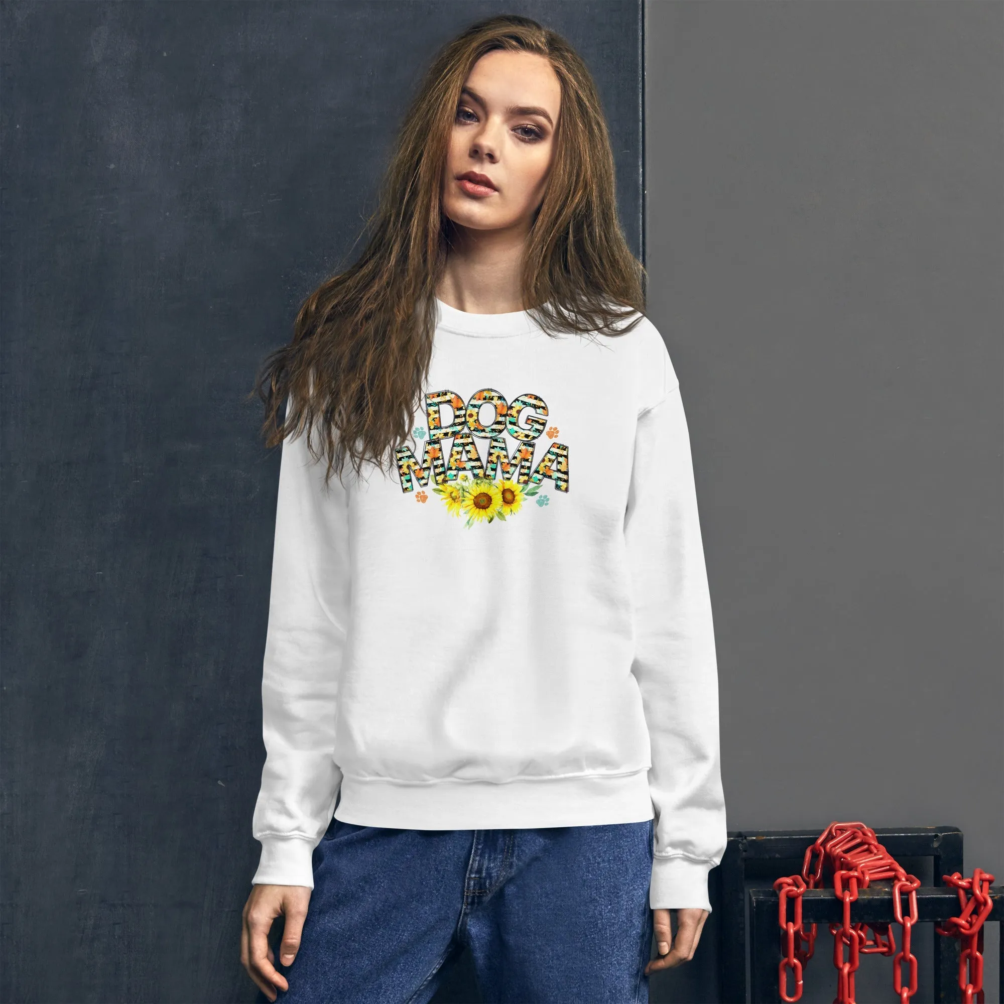 Dog Mama Sunflower Sweatshirt