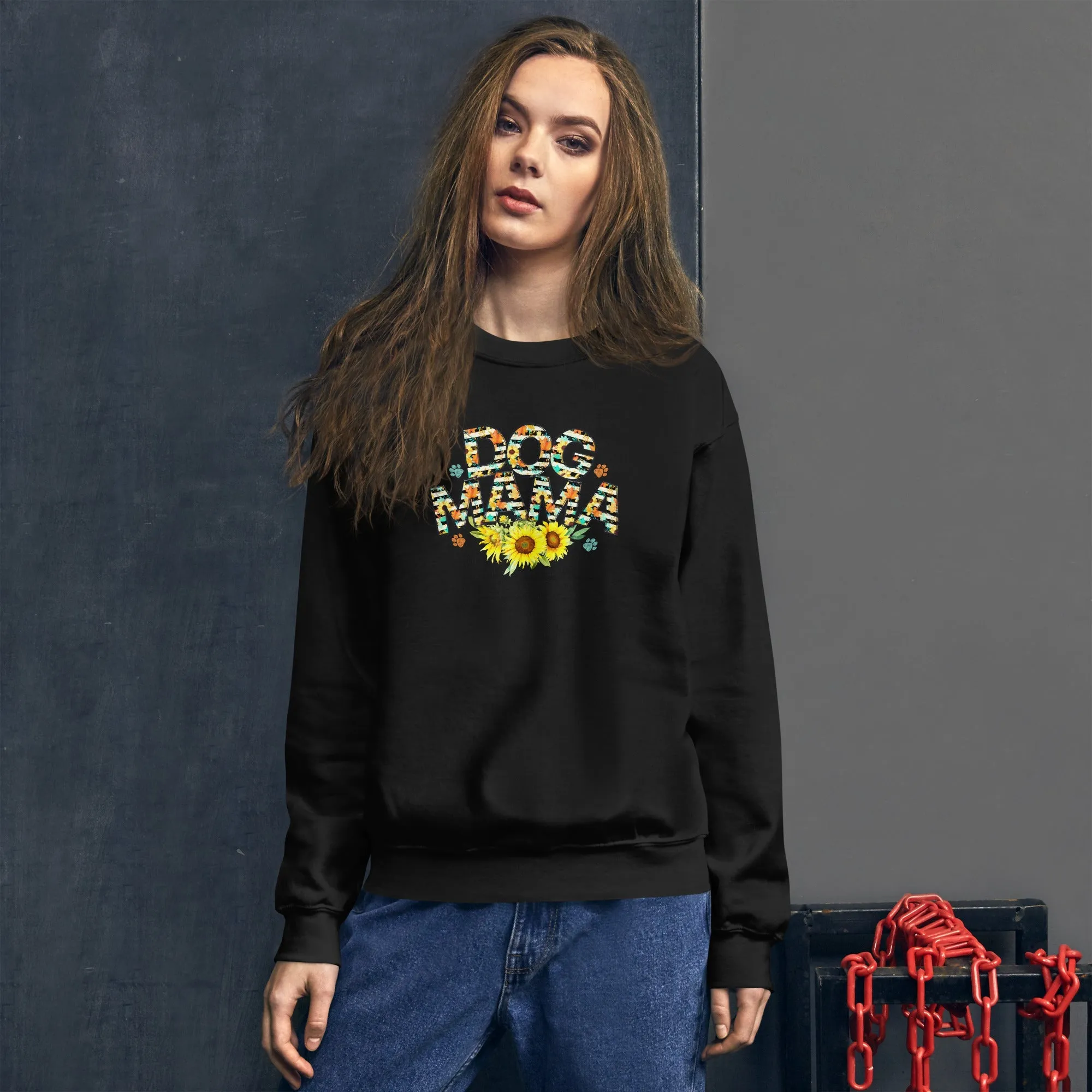 Dog Mama Sunflower Sweatshirt