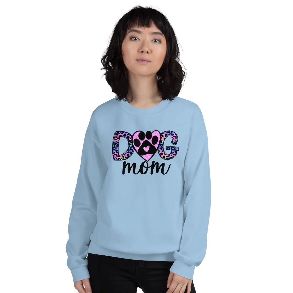 Dog Mom Leopard Paw Sweatshirt