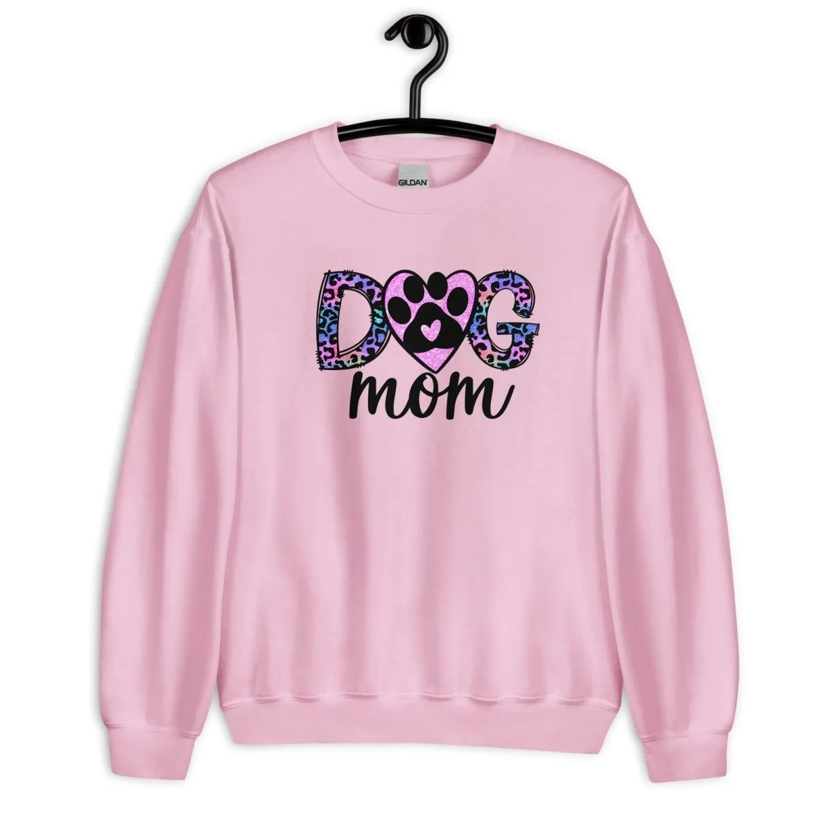 Dog Mom Leopard Paw Sweatshirt