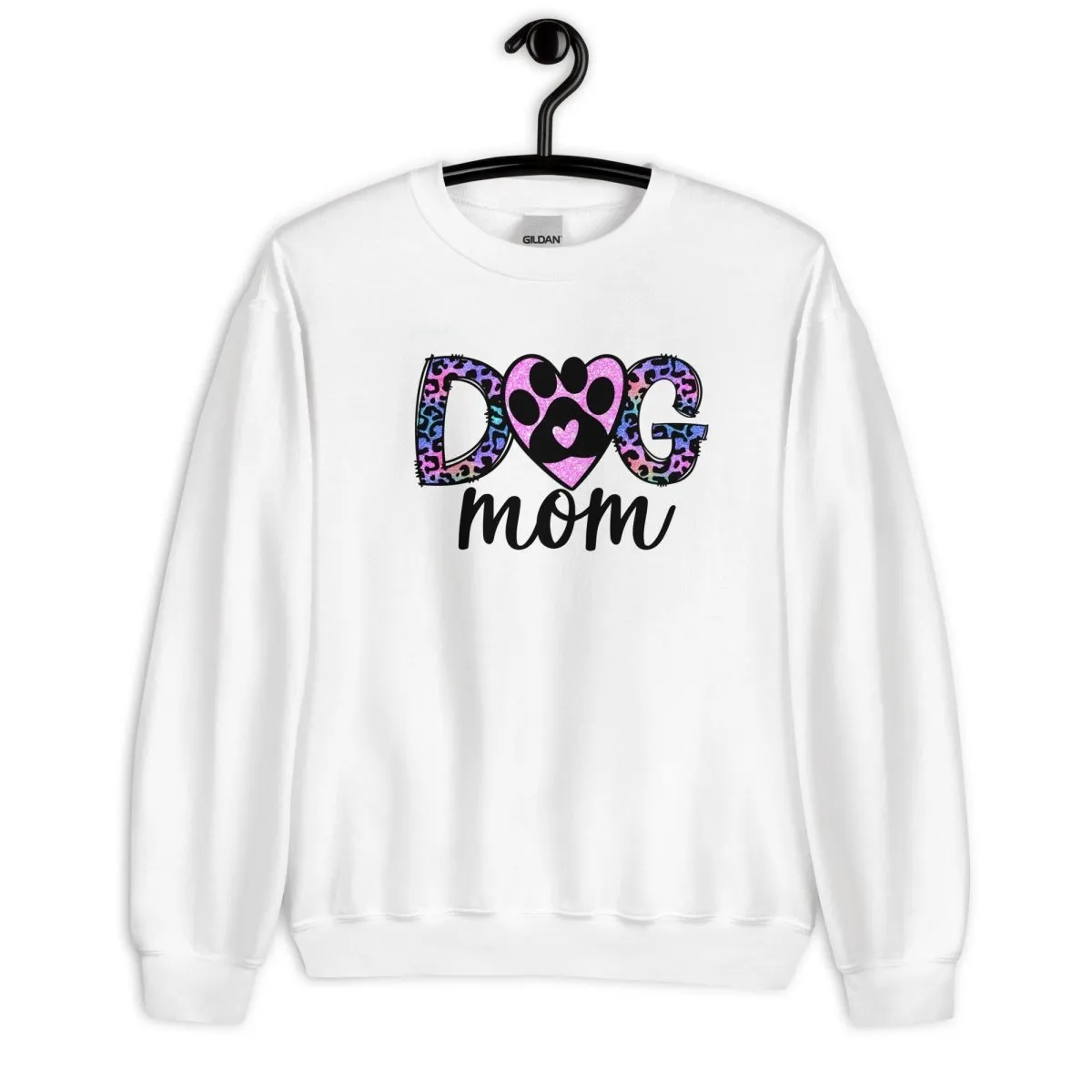 Dog Mom Leopard Paw Sweatshirt