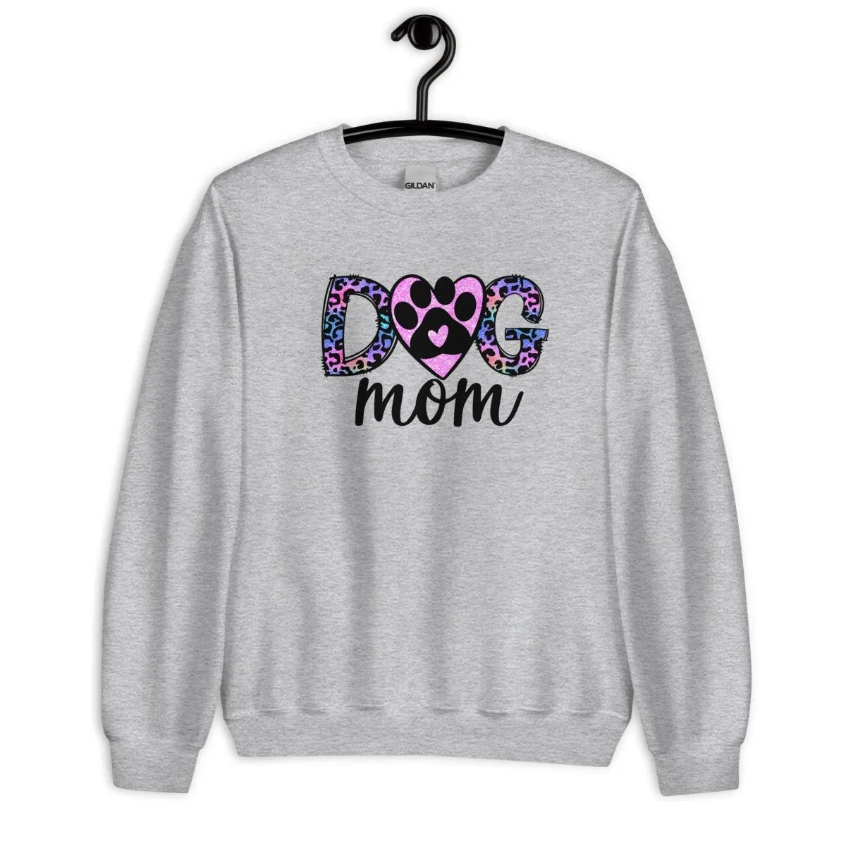 Dog Mom Leopard Paw Sweatshirt