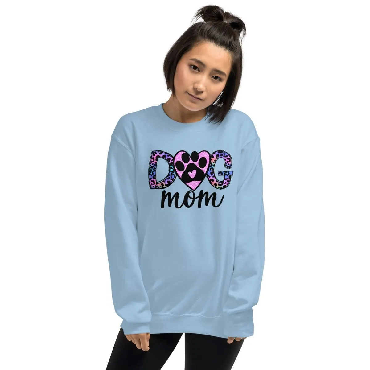 Dog Mom Leopard Paw Sweatshirt