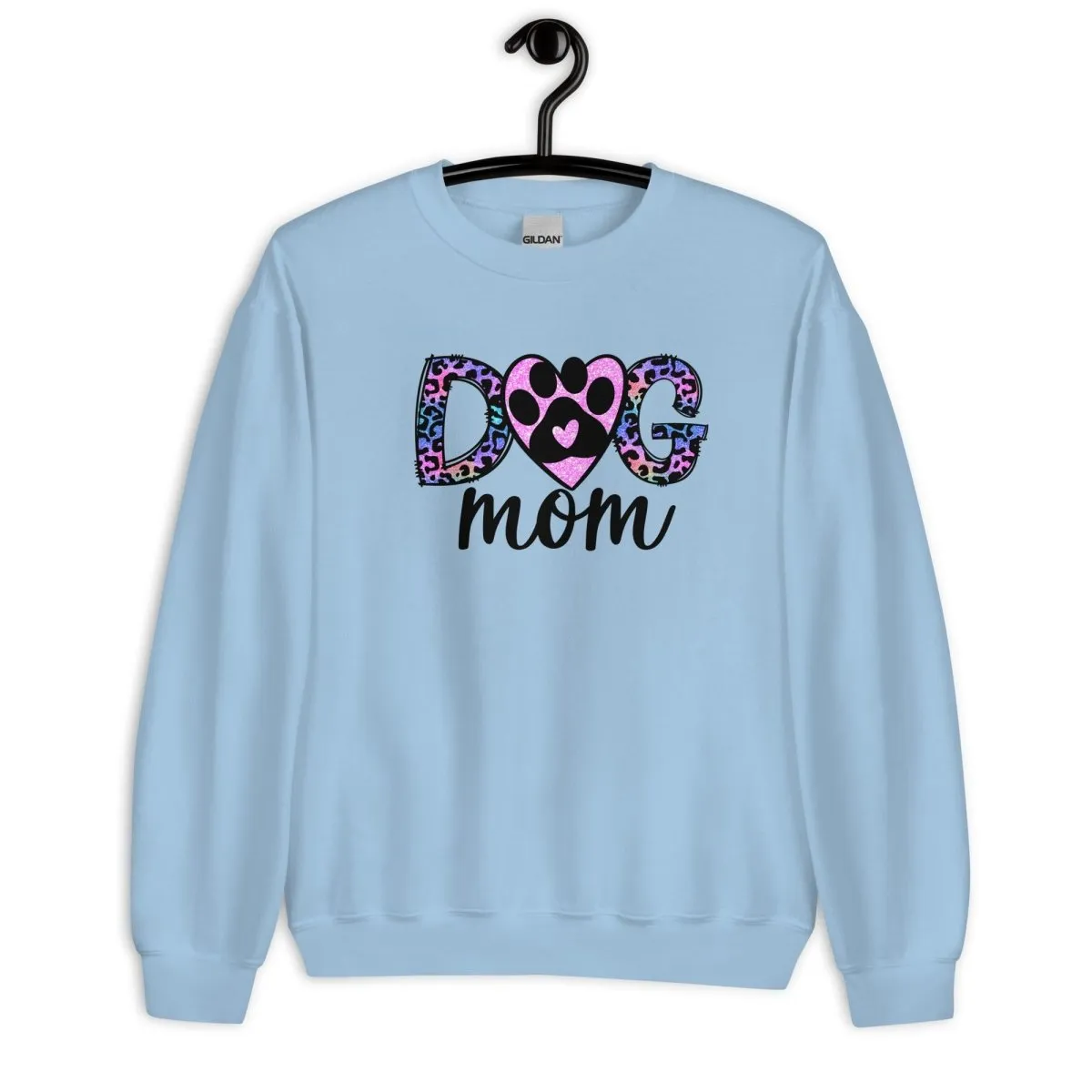 Dog Mom Leopard Paw Sweatshirt