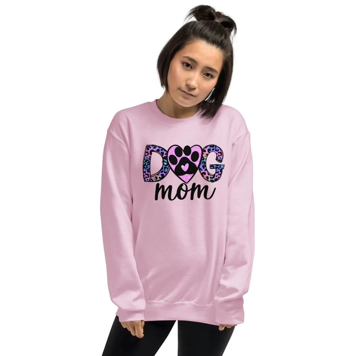 Dog Mom Leopard Paw Sweatshirt