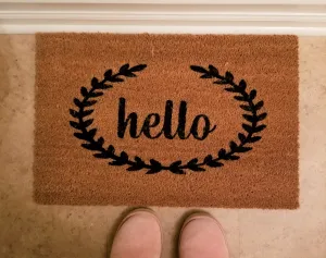 Doormat with "hello" - 3 Sizes to Choose From