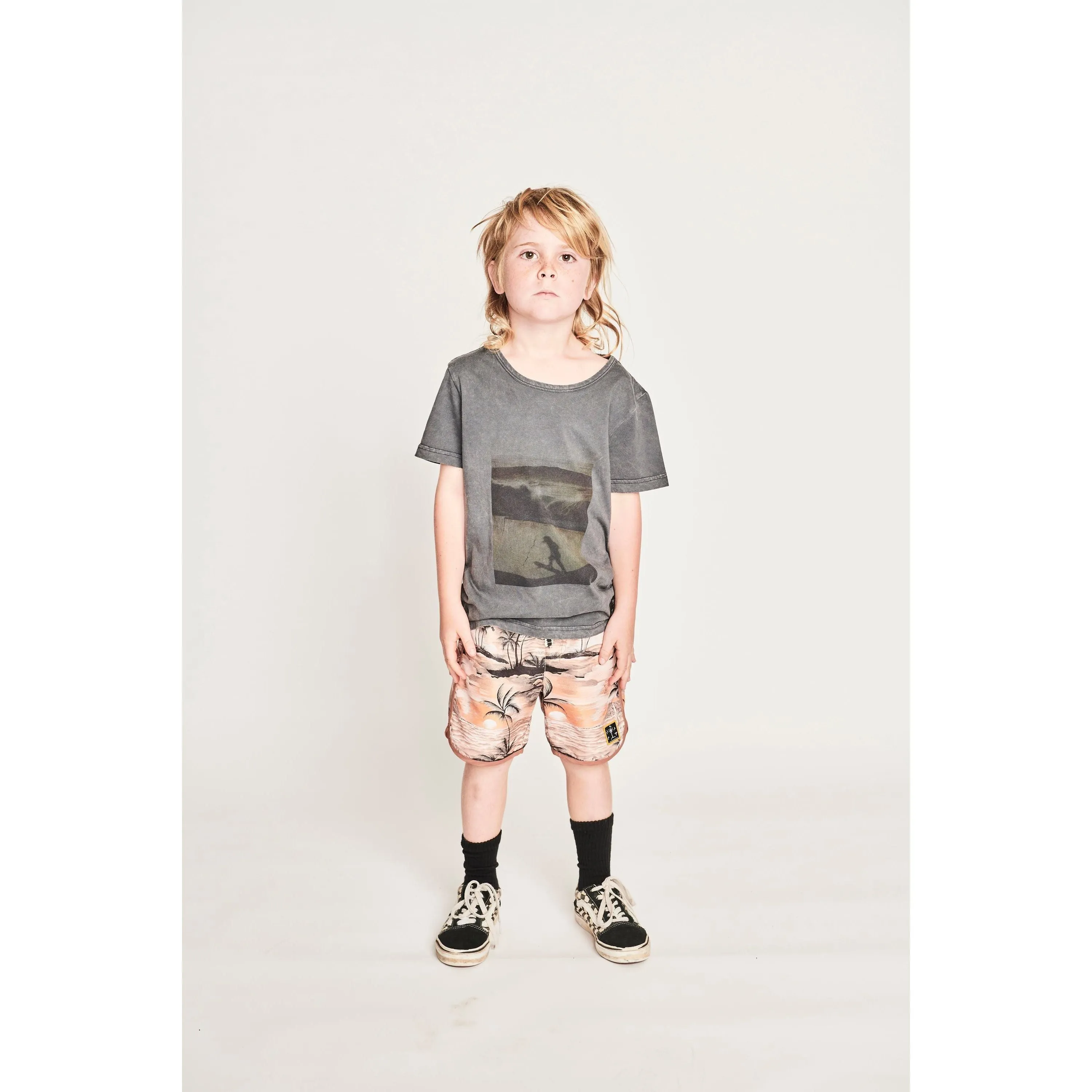 Dropin Ss Tee - Mineral Blk