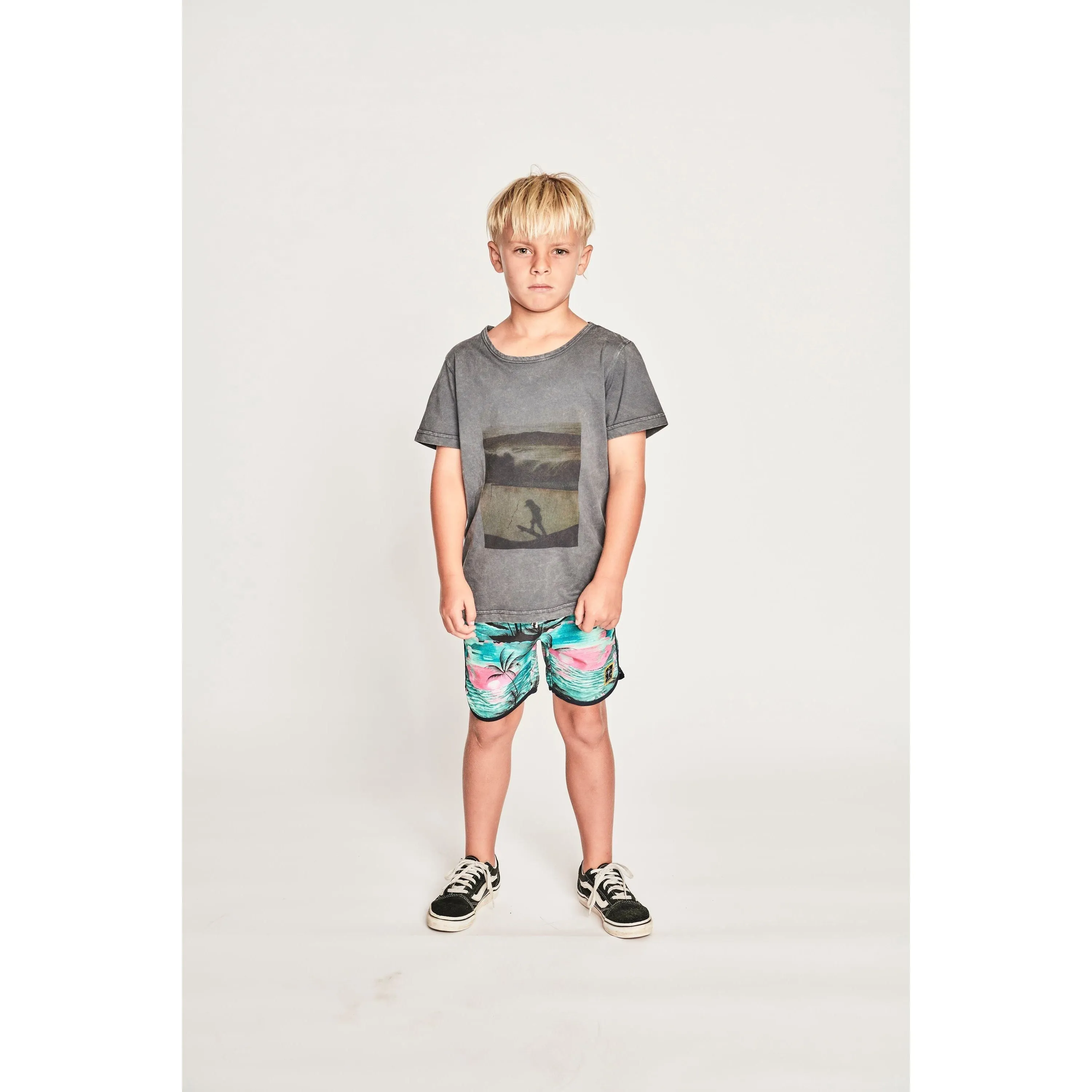 Dropin Ss Tee - Mineral Blk