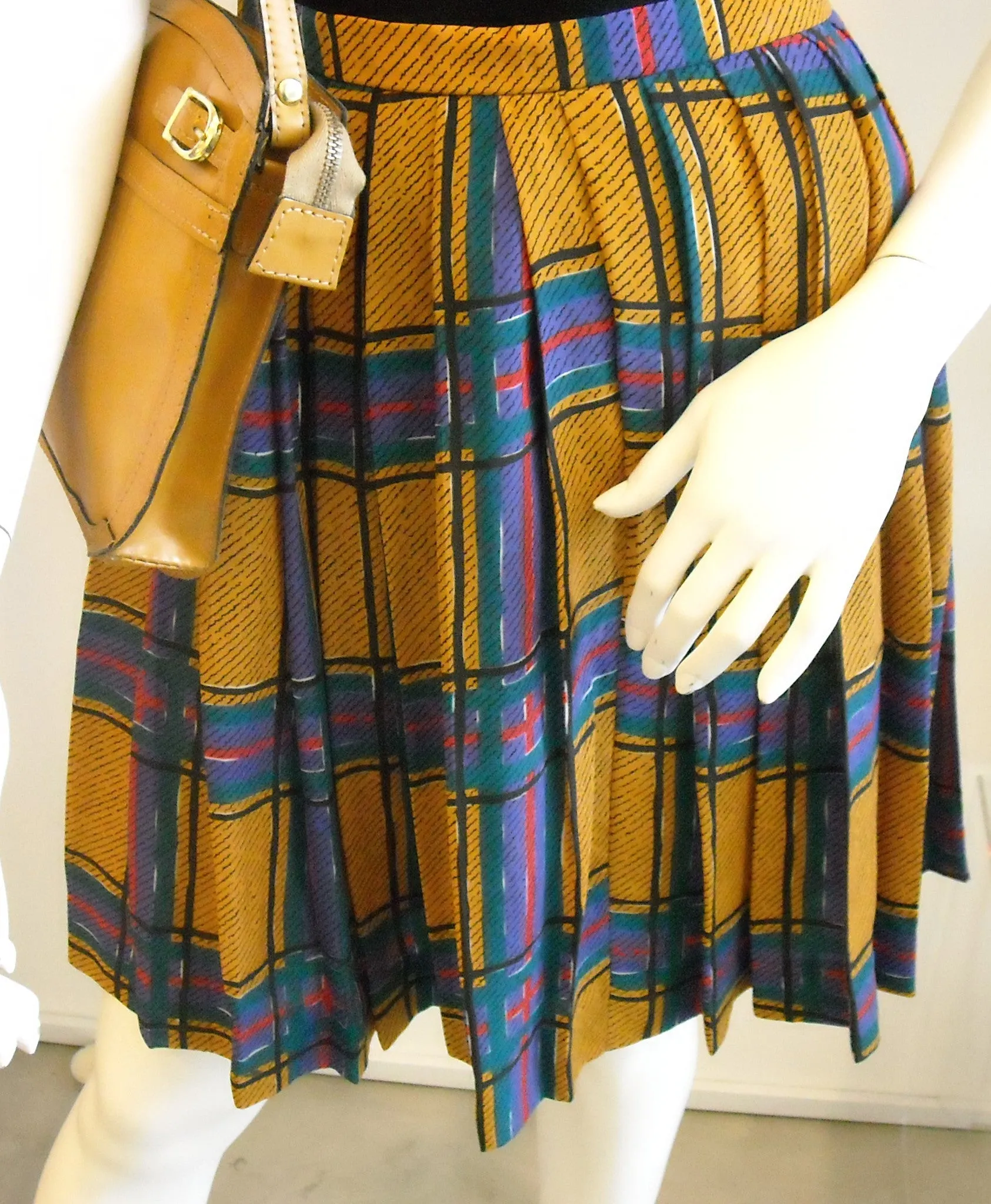 Eat Plaid Love Vintage Skirt