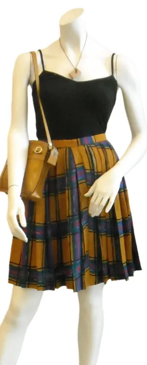 Eat Plaid Love Vintage Skirt