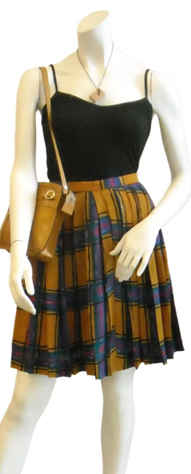 Eat Plaid Love Vintage Skirt