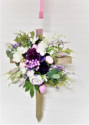 Eeaster-Joy To The World Easter Cross 24" L X 15" W