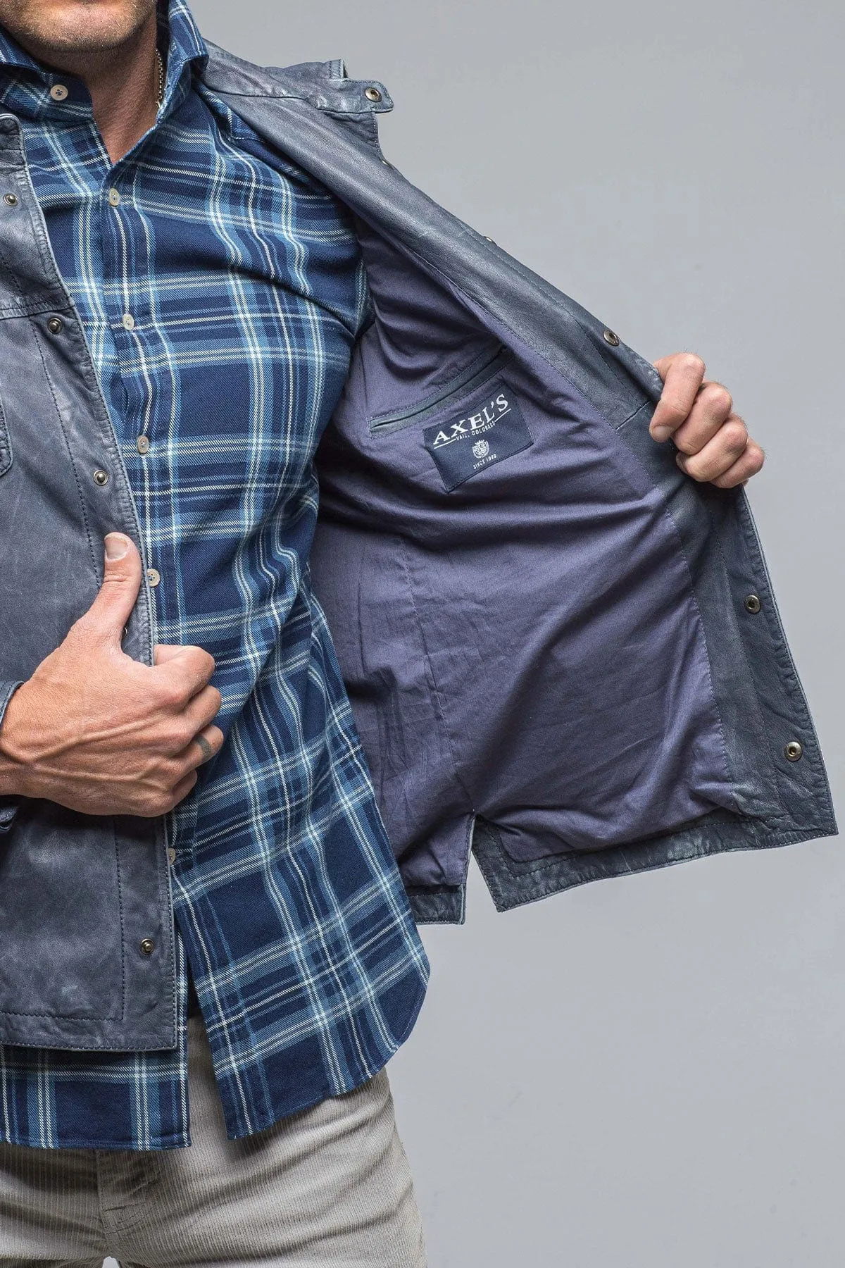 Enna 12 Month Washed Shirt Jacket In Navy