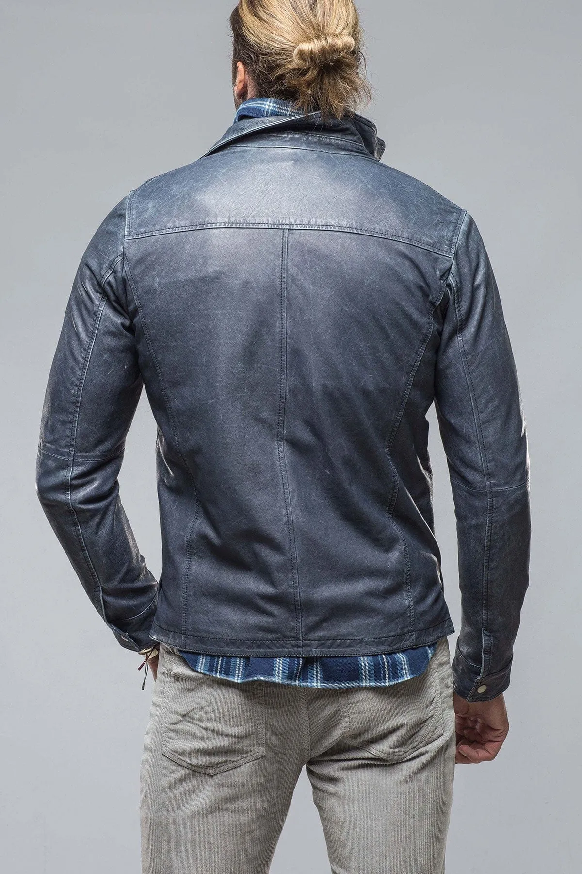 Enna 12 Month Washed Shirt Jacket In Navy