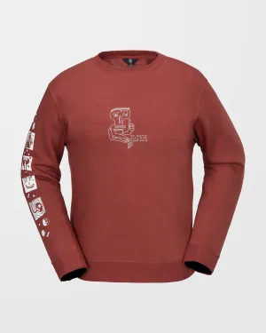 Essential Fleece Pullover - Redwood