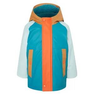 Ex Chainstore Kids Blue Colour Block Fisherman Jacket
