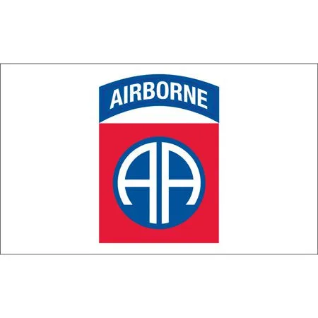 Flags: Airborne 3′ x 5′ Flag - Black background