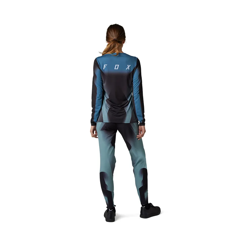 FOX WOMENS FLEXAIR LS JERSEY TS57 [BLACK]
