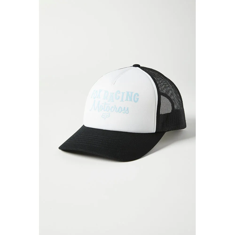 FOX WOMENS MOTO INN TRUCKER [CRYSTAL BLUE] OS