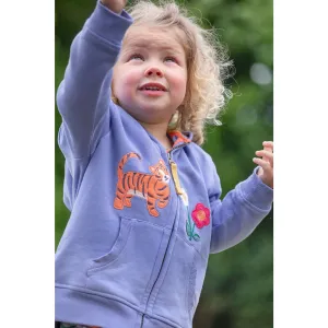 Frugi Carbis Hoodie Grape Tiger