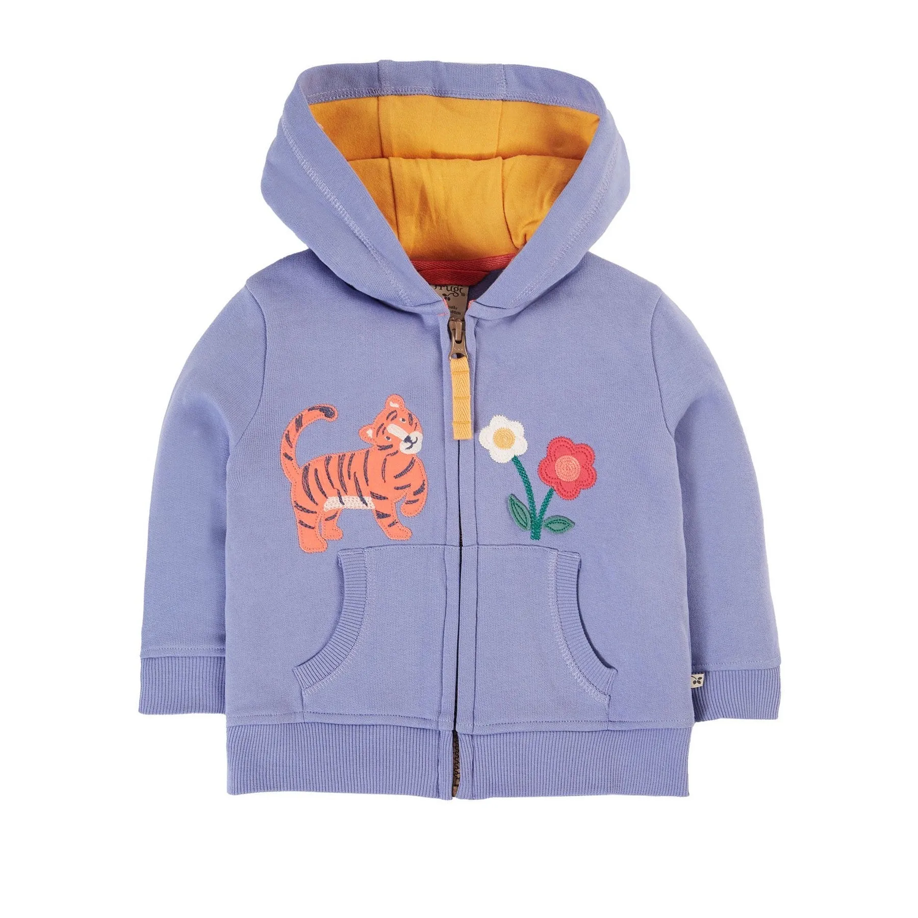 Frugi Carbis Hoodie Grape Tiger