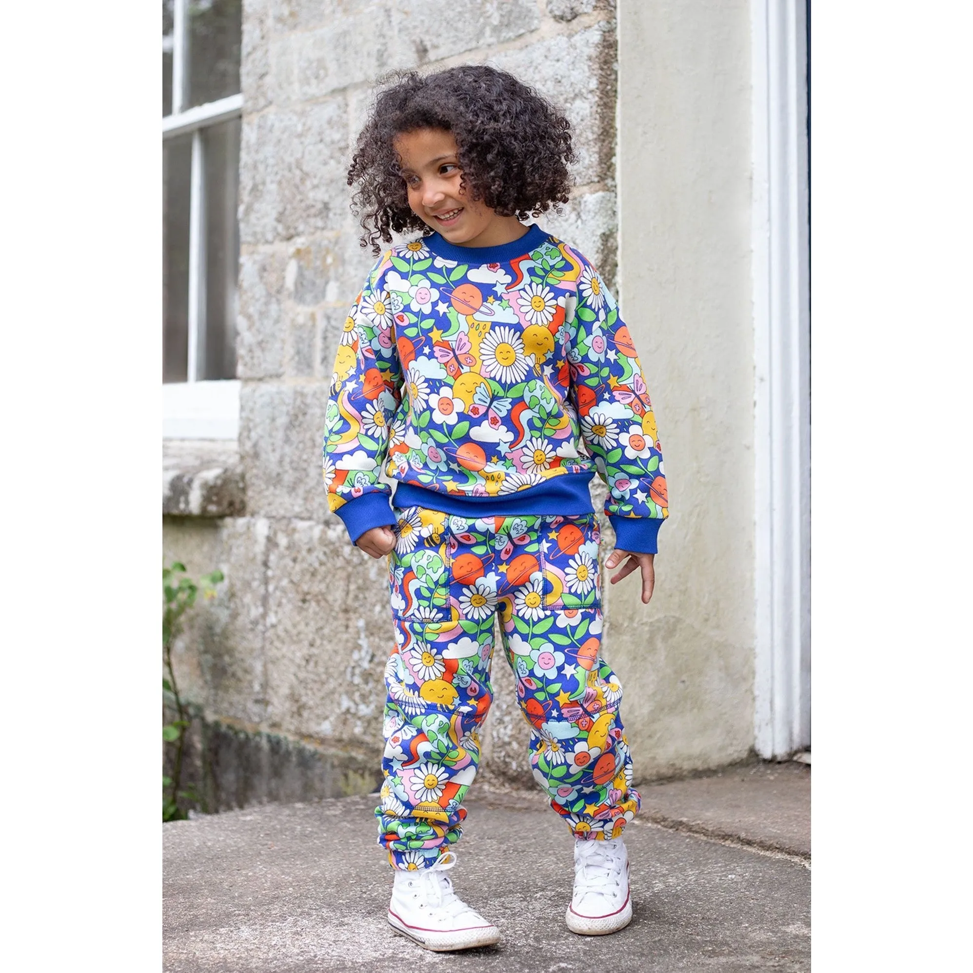 Frugi Superb Sweatshirt 500022A4rtrh Retro Happy