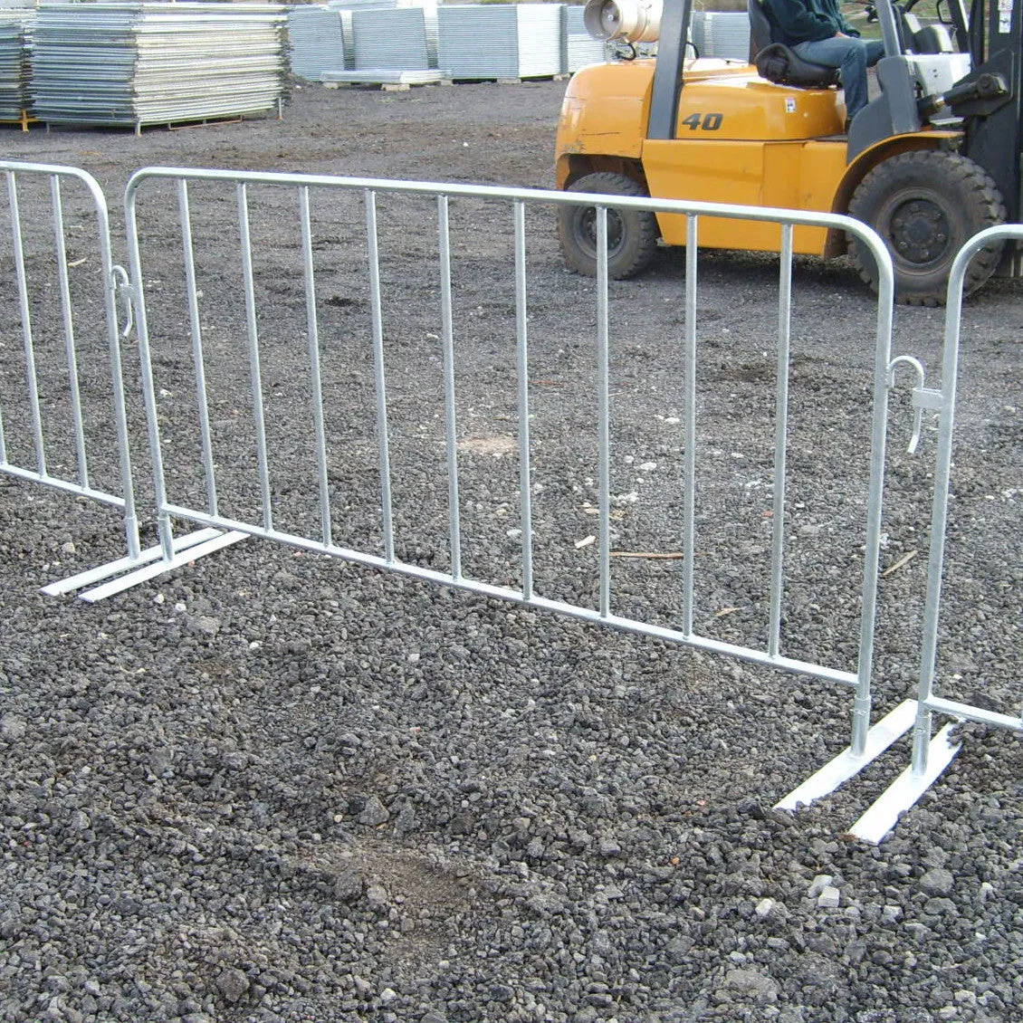 Galvanised Crowd Control Barrier