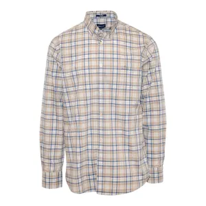 GANT Dry Sand Tech Prep Broadcloth Regular Fit Check Shirt 3018230 Size M NWT