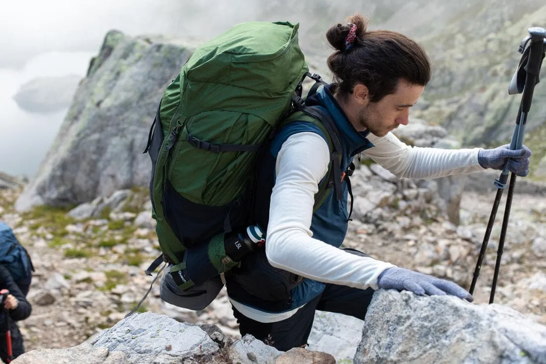 Gilet coupe vent de trek montagne - MT500 WIND homme