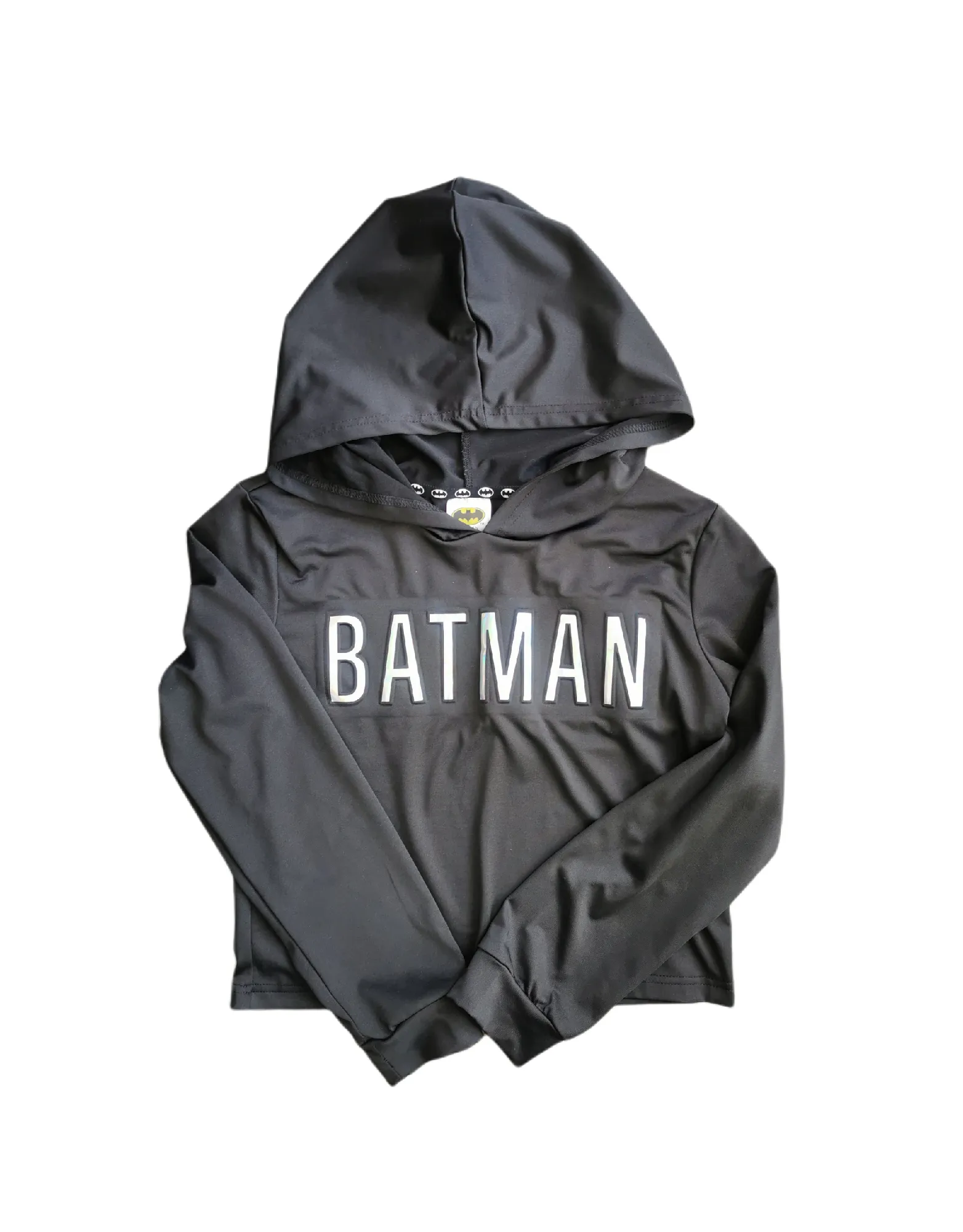GIRL SIZE LARGE (10/12 YEARS) - BATMAN, Pullover Cropped Hoodie EUC B36