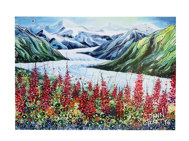 Glacier Valley Card