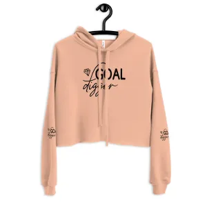 Goal Digger Funny Crop Hoodie