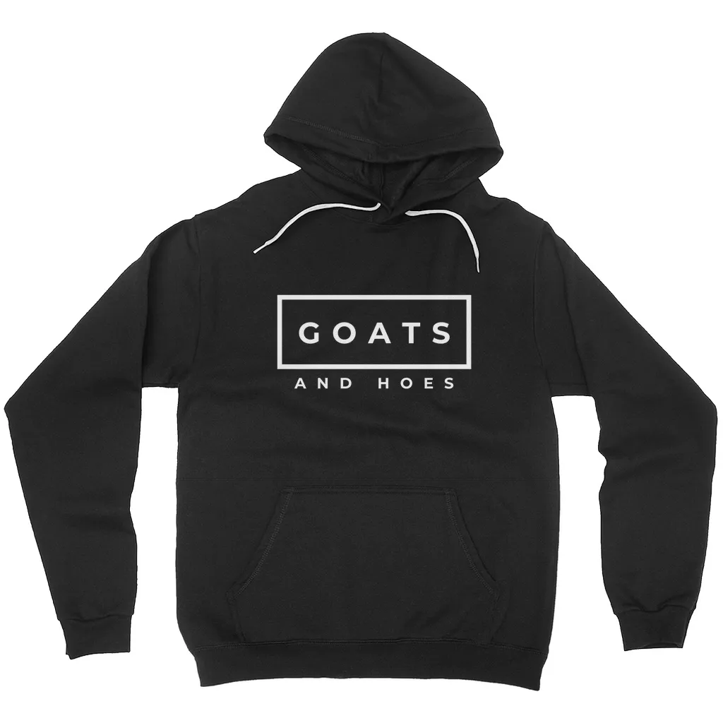 Goats & Hoes Hoodie Pullover White Design