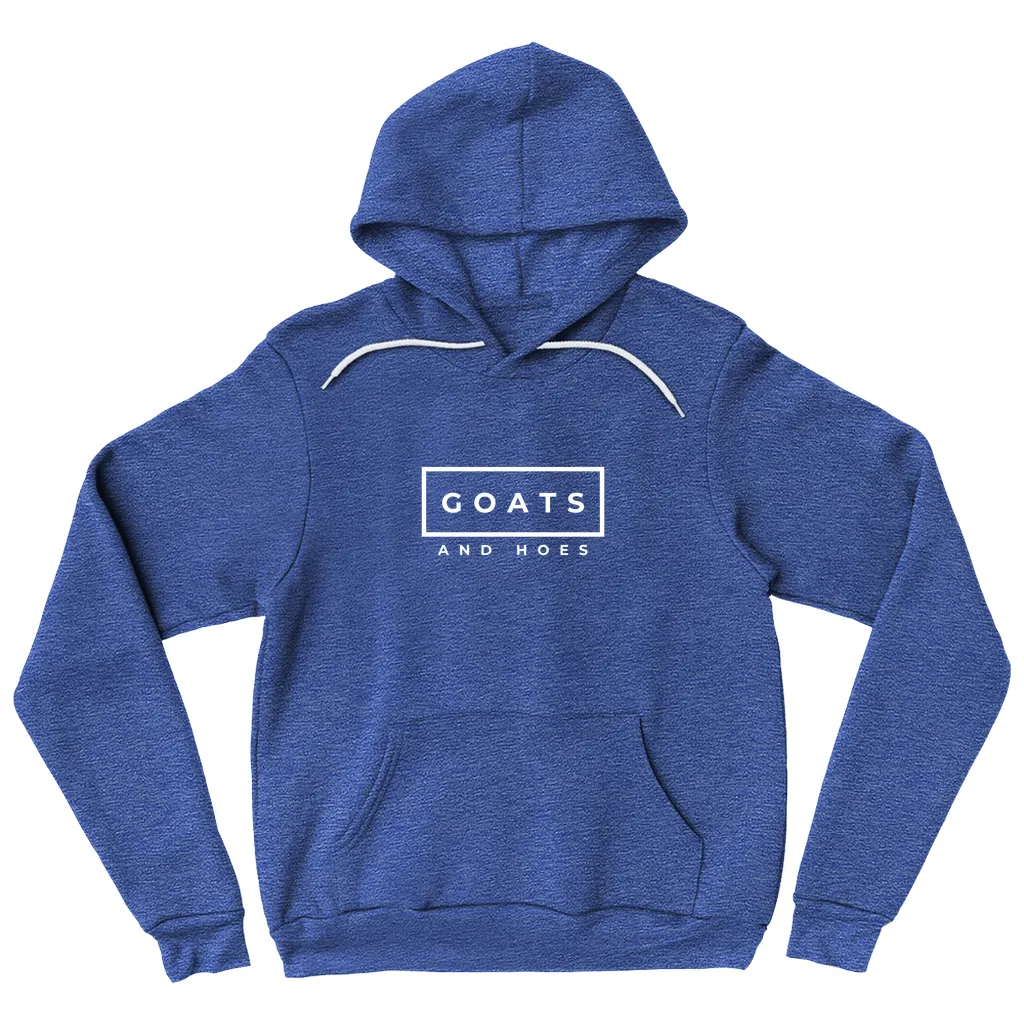Goats & Hoes Hoodie Pullover White Design