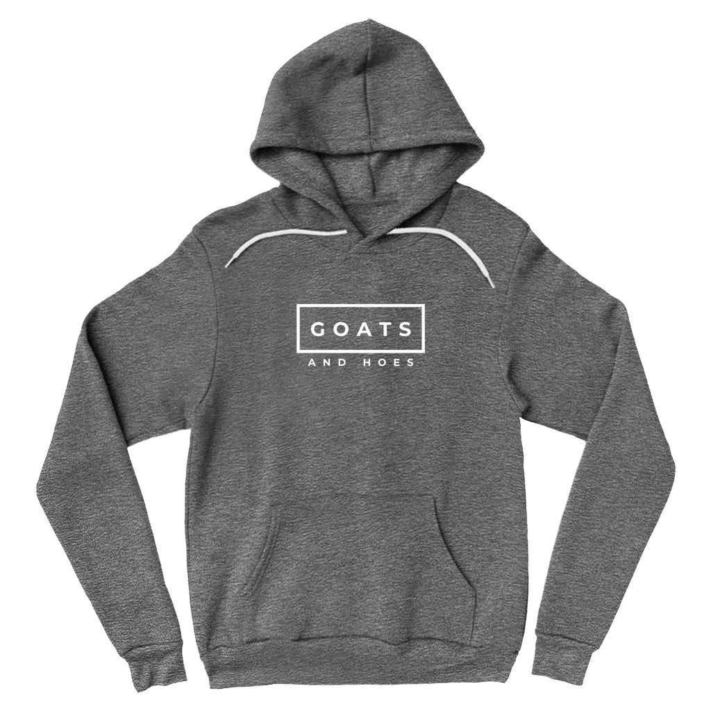 Goats & Hoes Hoodie Pullover White Design