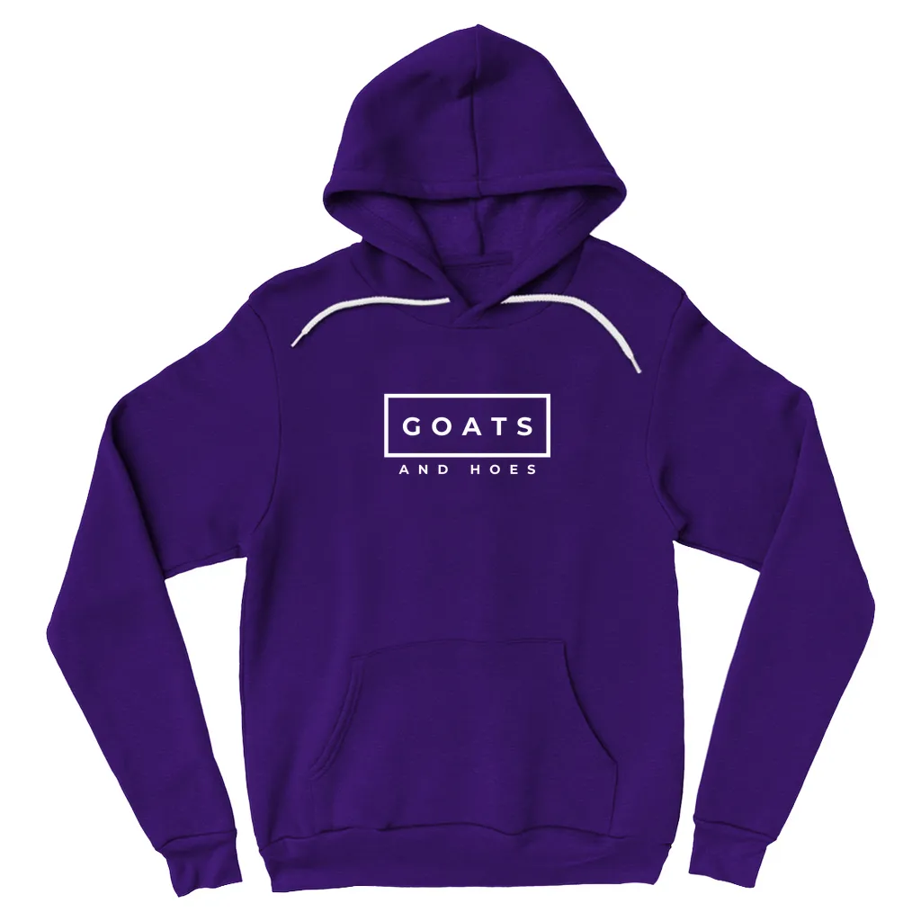 Goats & Hoes Hoodie Pullover White Design