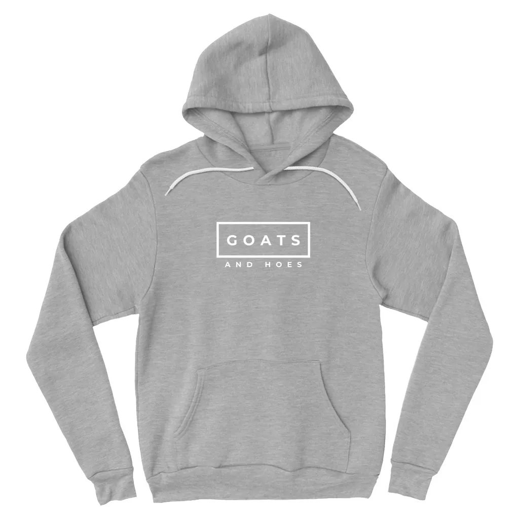 Goats & Hoes Hoodie Pullover White Design
